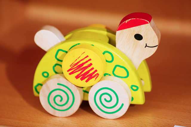 Spielzeug Holzschildkröte