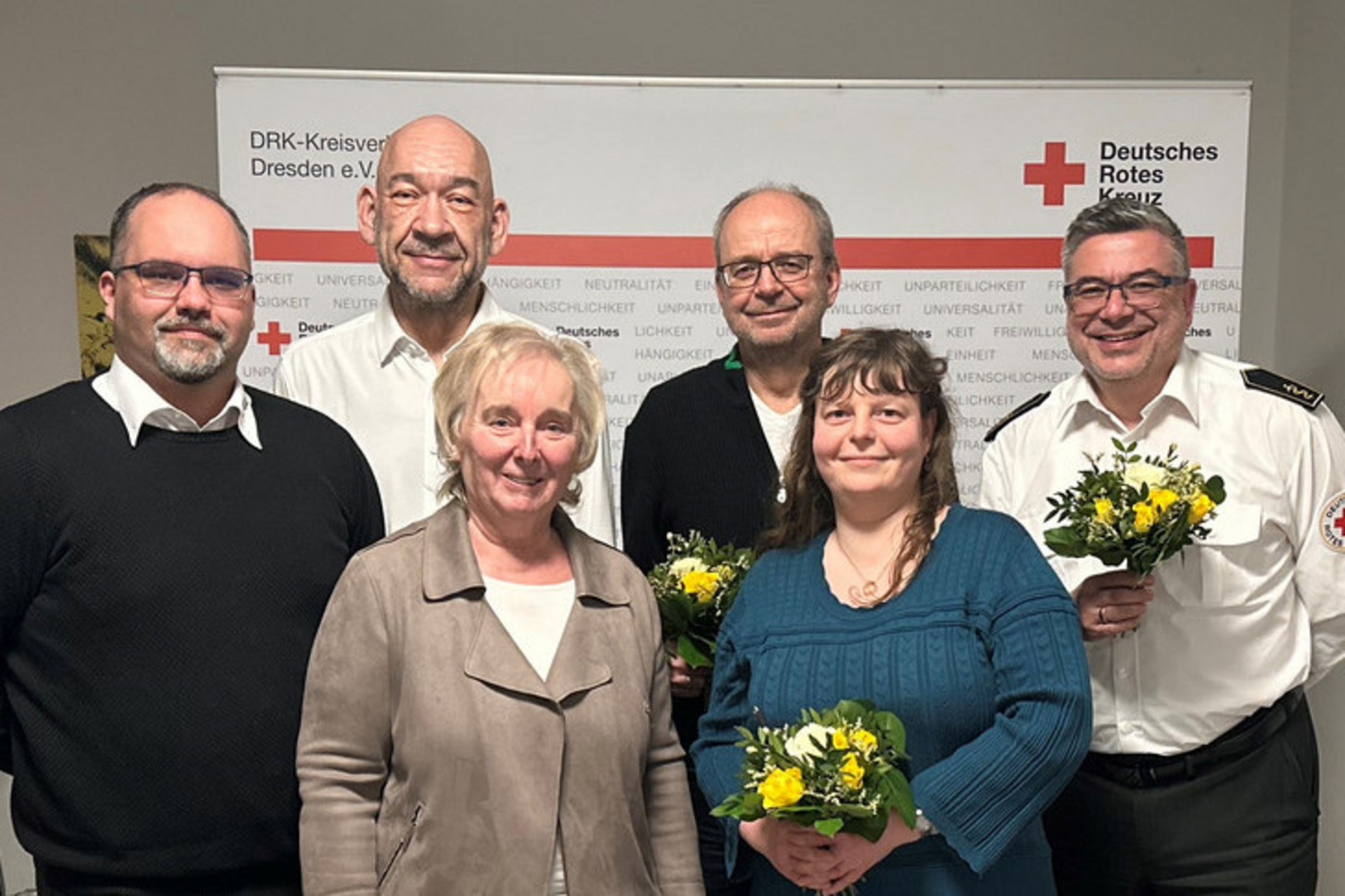 Gruppenbild Vorstand DRK Dresden